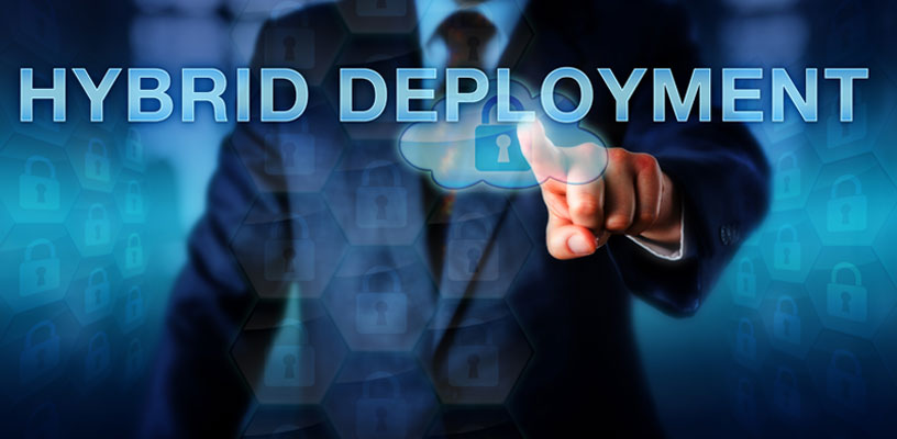 Cloud and on-premise systems combined in a hybrid solution